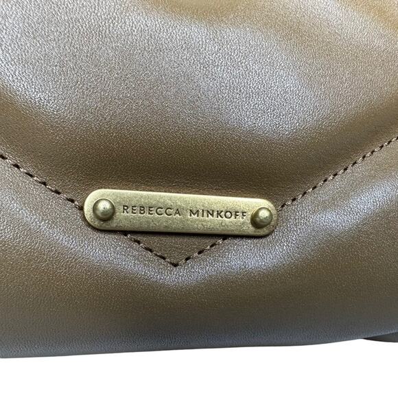 Rebecca Minkoff Military Leather Edie Maxi Chain Shoulder Bag - Picture 7 of 12